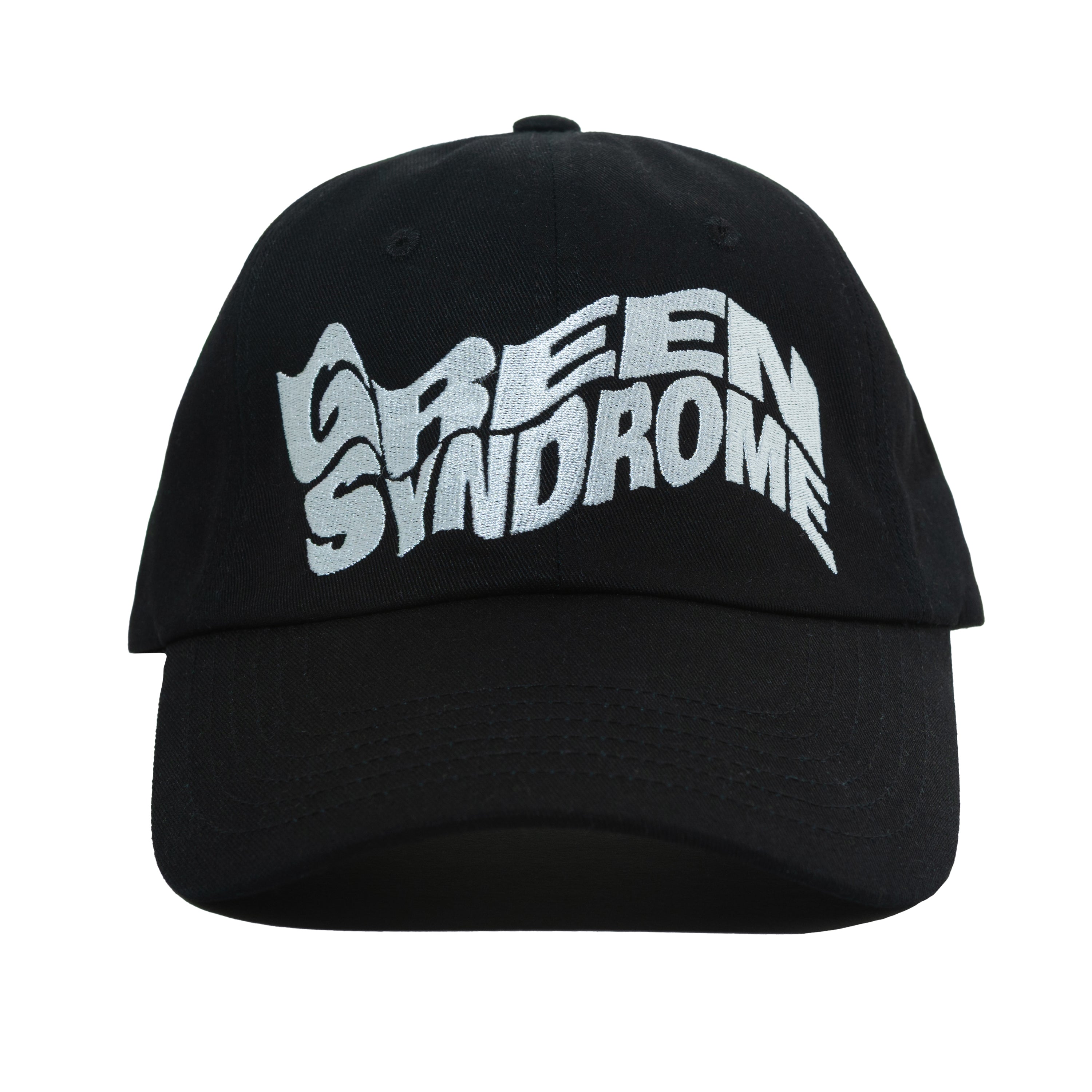 WEIRD LOGO BASEBALL CAP BLACK