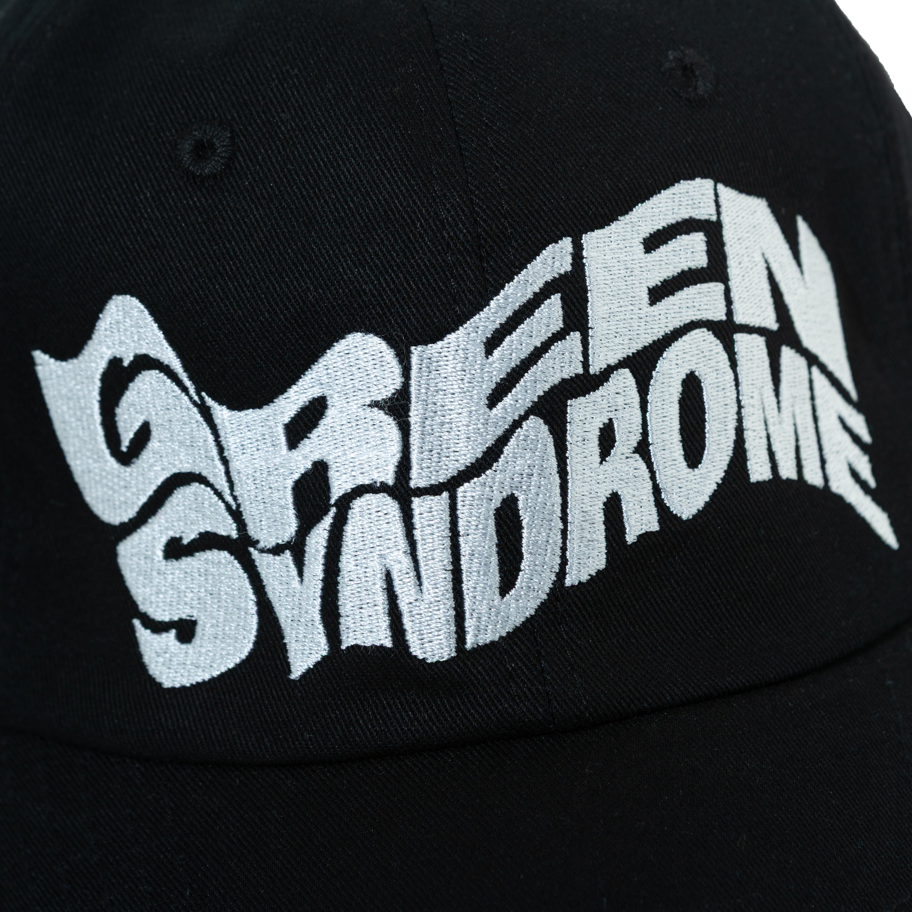 WEIRD LOGO BASEBALL CAP BLACK