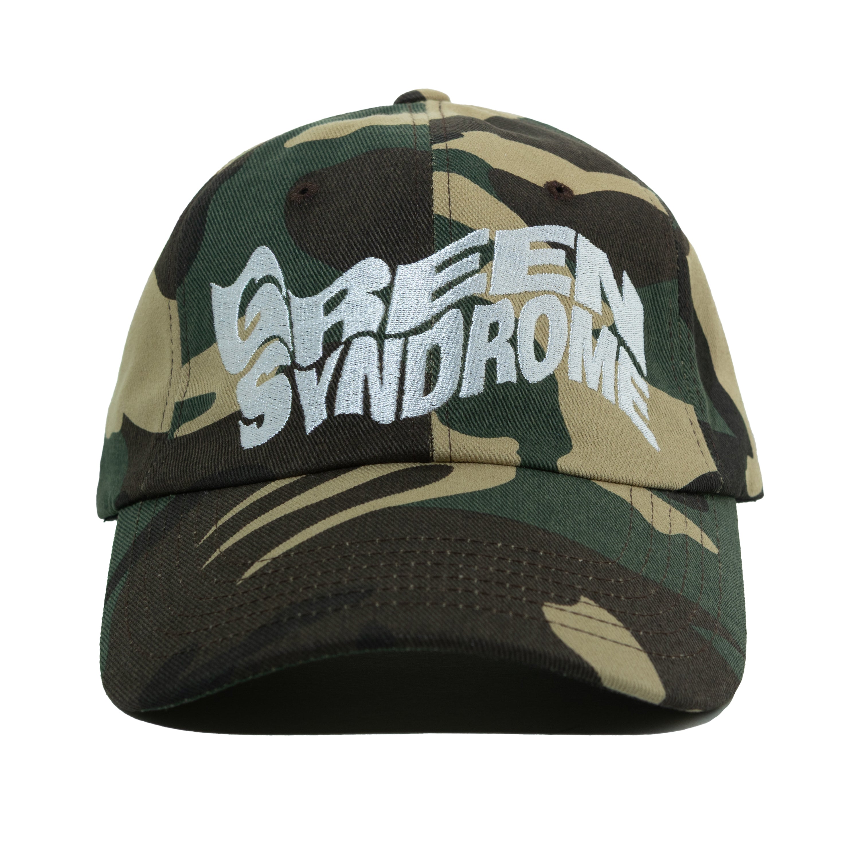 WEIRD LOGO BASEBALL CAP CAMO