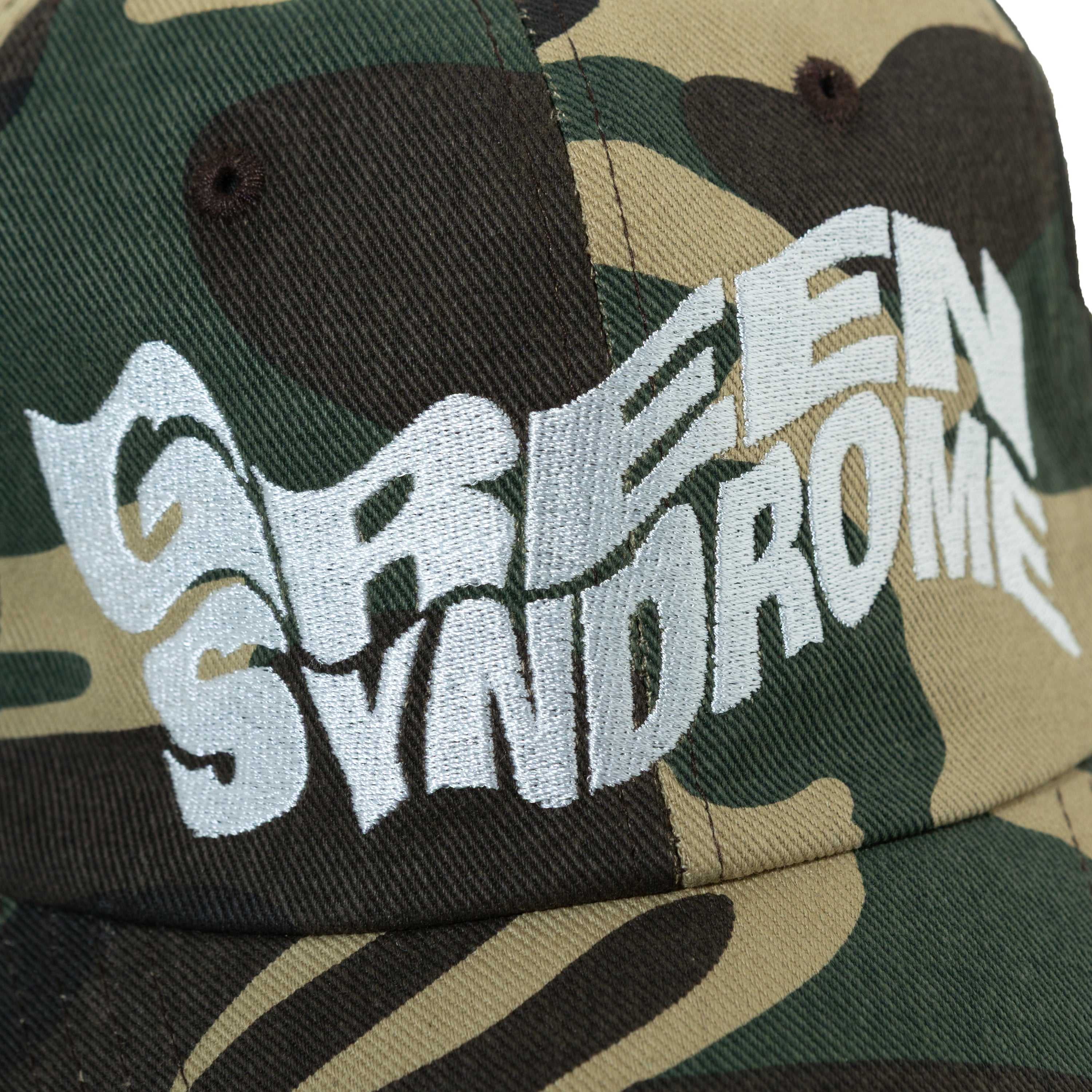 WEIRD LOGO BASEBALL CAP CAMO