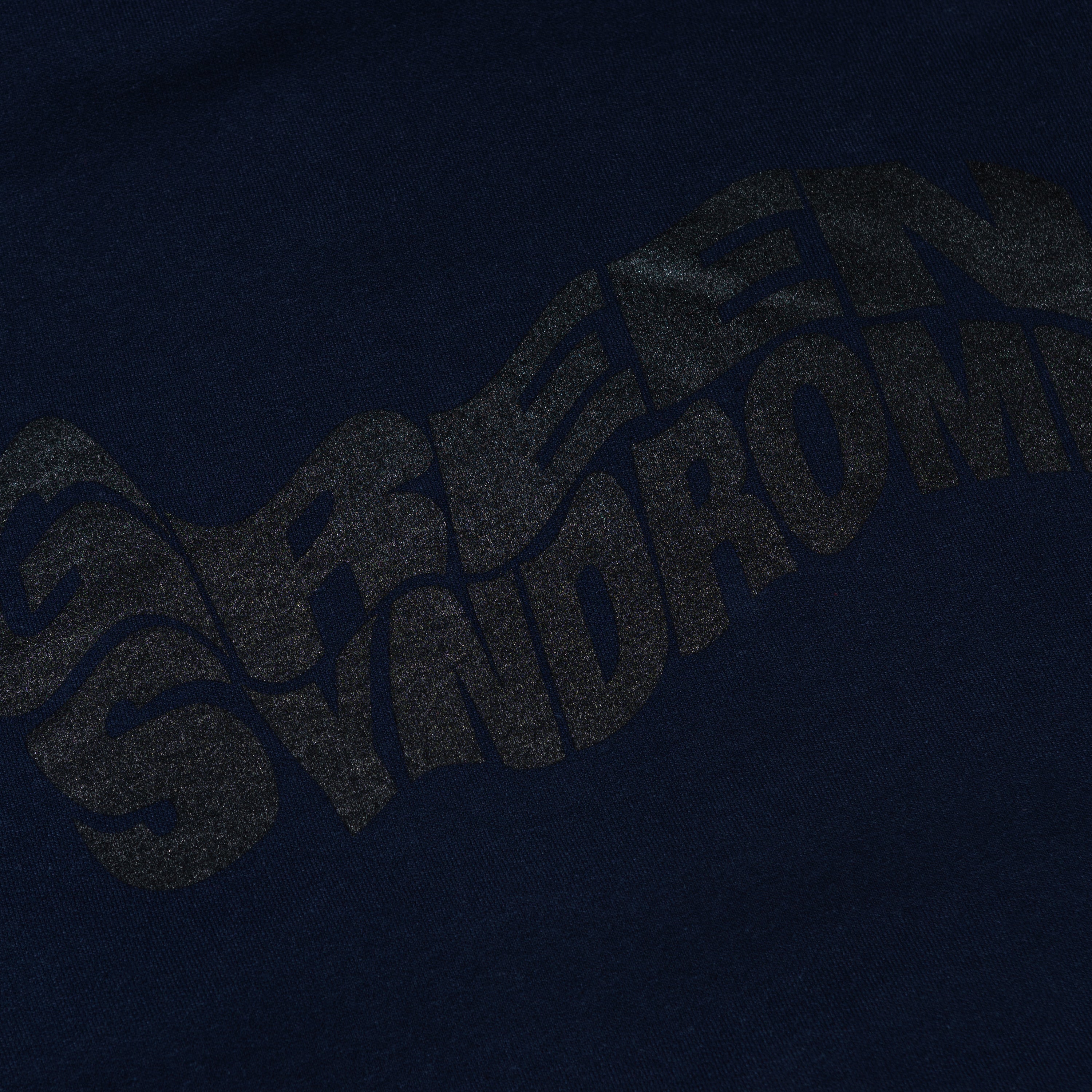WEIRD LOGO HOODIE NAVY