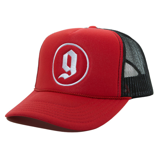 SG LOGO TRUCKER CAP RED/BLACK