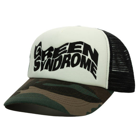 WEIRD LOGO MESH TRUCKER CAP CAMO